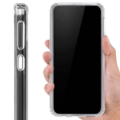 Specialty Vinyl Black Hex Texture Galaxy A20 Clear Case